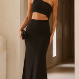 Abia Maxi Elbise - Siyah