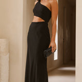 Abia Maxi Elbise - Siyah