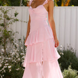 Achelle Maxi Elbise - Pembe