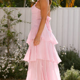 Achelle Maxi Elbise - Pembe