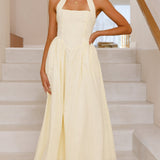 Caden Maxi Elbise - Limon