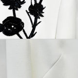 Beyaz Uzun Kollu Mini Elbise