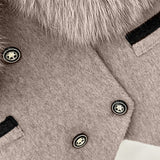 Kürk Yakalı Kısa Ceket