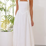 Caden Maxi Elbise - Beyaz
