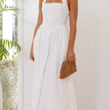 Caden Maxi Elbise - Beyaz