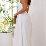 Caden Maxi Elbise - Beyaz