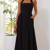 Caden Maxi Elbise - Siyah