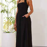 Caden Maxi Elbise - Siyah