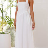 Caden Maxi Elbise - Beyaz