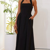 Caden Maxi Elbise - Siyah