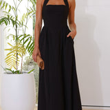 Caden Maxi Elbise - Siyah