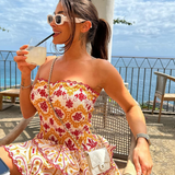 Monaco Mini Elbise - Gün Batımı