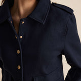 Button Pocket Long Sleeve Ceket