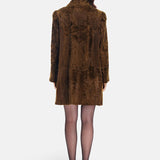 Kadife Dokulu Kahverengi Trençkot