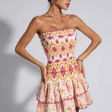 Monaco Mini Elbise - Gün Batımı