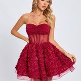 Rachel  Korse Mini Elbise