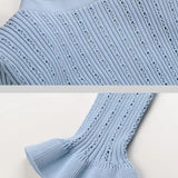 Fırfırlı Ceket & Kloş Etek Örgü Eşleştirme Seti