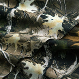 Branch Print Mesh Off Shoulder Uzun Kollu Üst