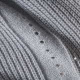 Buttoned Ribbed Knit Cropped Hırka