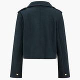 Button Pocket Long Sleeve Ceket