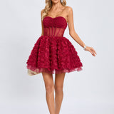 Rachel  Korse Mini Elbise