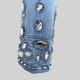 Elmas Süslemeli Mini Etekli Set