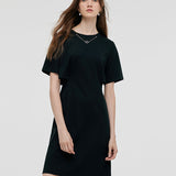 Çıkarılabilir Kolye Detaylı Triko Kadın Mini Elbise