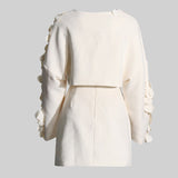 Petal Süslemeli İki Parçalı Takım