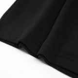 Siyah V Yaka Uzun Kollu Triko Bluz