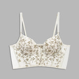 Nakış Detaylı Dantel Kısa Üst