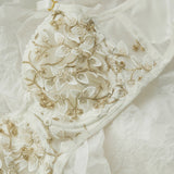 Nakış Detaylı Dantel Kısa Üst