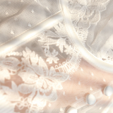 Çiçekli Dantel Örgü Korse Crop Üst