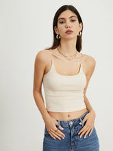 Minimal Siyah İnce Askılı Crop Bluz