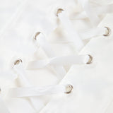 Beyaz Omuz Detaylı Korse Bluz