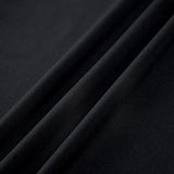 Minimal Siyah Yüksek Yaka Crop Bluz