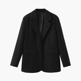 Siyah Klasik Oversize Blazer Ceket