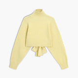 Zarif Dokulu Sırt Detaylı Kazak