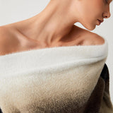 Omuz Dekolteli Degrade Renkli Kazak