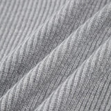 Gri Kuşak Detaylı Minimalist Triko Kazak