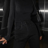 Yüksek Yaka İnce Triko Kazak