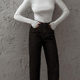 Yüksek Yaka İnce Triko Kazak