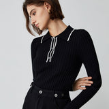 Old Money Aesthetics Polo Örgü Üst