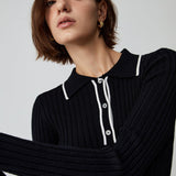 Old Money Aesthetics Polo Örgü Üst