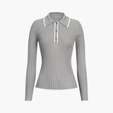 Old Money Aesthetics Polo Örgü Üst