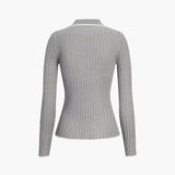 Old Money Aesthetics Polo Örgü Üst