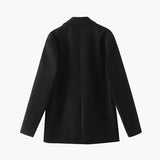 Siyah Klasik Oversize Blazer Ceket