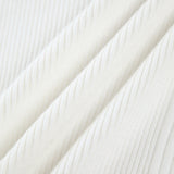 Kesik Bölmeli Boncuk Detaylı Nervürlü Örgü Üst