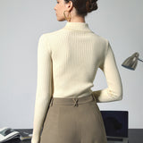 Vanilla Polo Uzun Kollu Örgü Üst