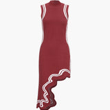 Balıkçı Yaka Midi Elbise