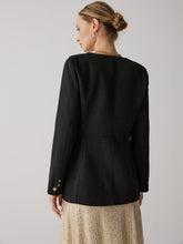 Golden Button Elegance Blazer